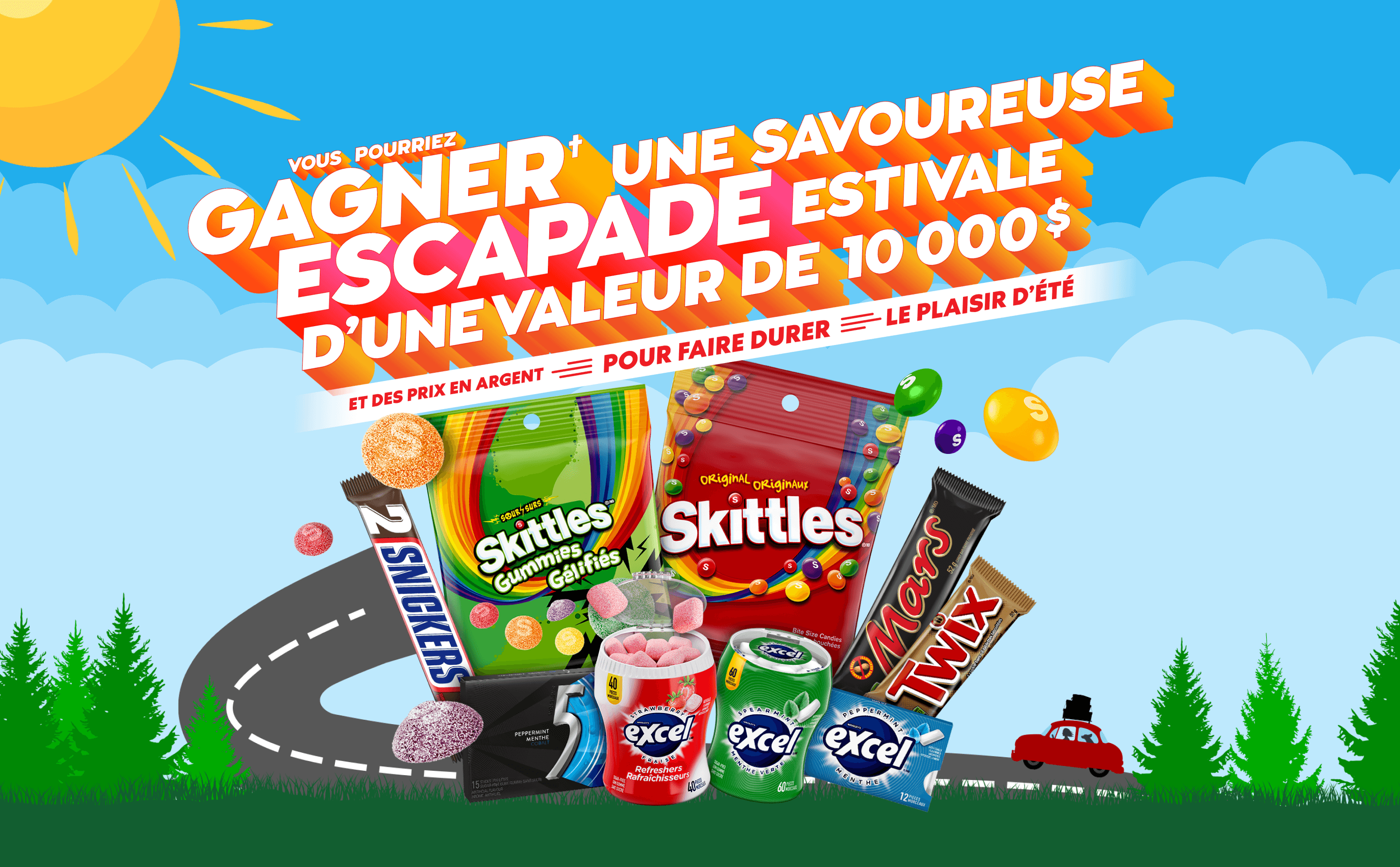 Courez la chance de gagner† une escapade estivale d’une valeur de 10 000 $ et des prix en argent pour profiter pleinement de l’été