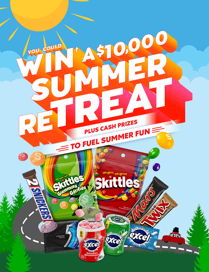 You could win† a $10,000 summer retreat plus cash prizes to fuel summer fun